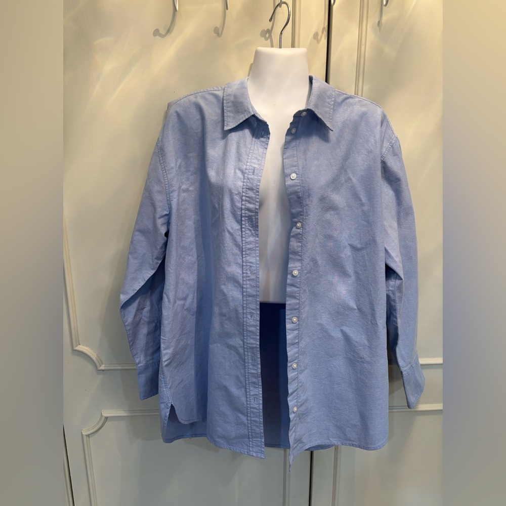 H&M Light Blue Oversized Button Down Shirt